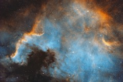 North America Nebula (NGC7000) in narrowband (SHO)