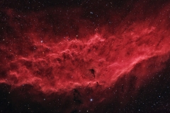 California Nebula in Ha with RGB stars