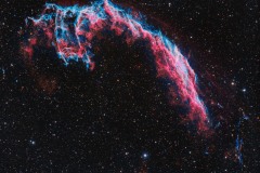 Eastern Veil Nebula in Ha and Oiii