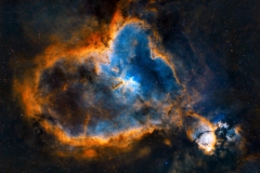 Heart Nebula (IC1805) in 7nm narrowband (OHS)