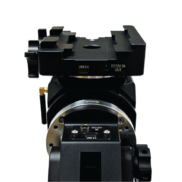 iOptron HAE29C Main Body Panel Ports and USB-C Interface