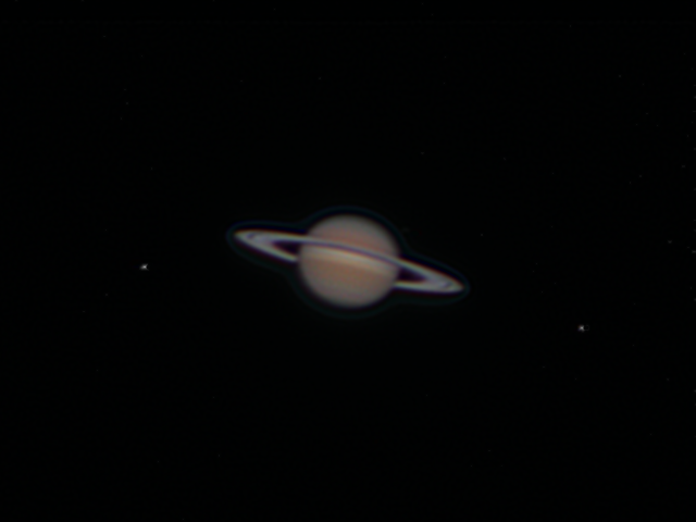 RGB image of Saturn with Touptek 676M camera and Celestron Edge HD 8" (2)  