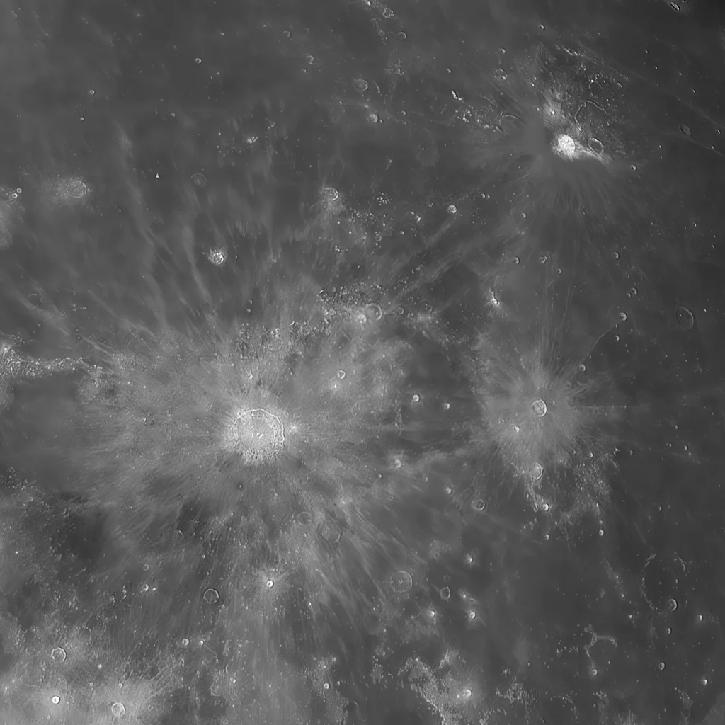 Lunar close-up with Touptek 676M and  Celestron Edge HD 8" 