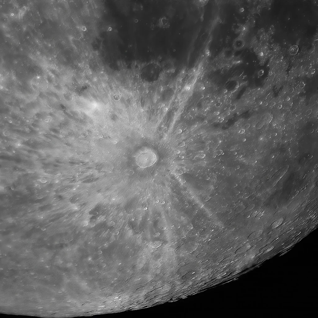Lunar close-up with Touptek 676M and  Celestron Edge HD 8"  (3)